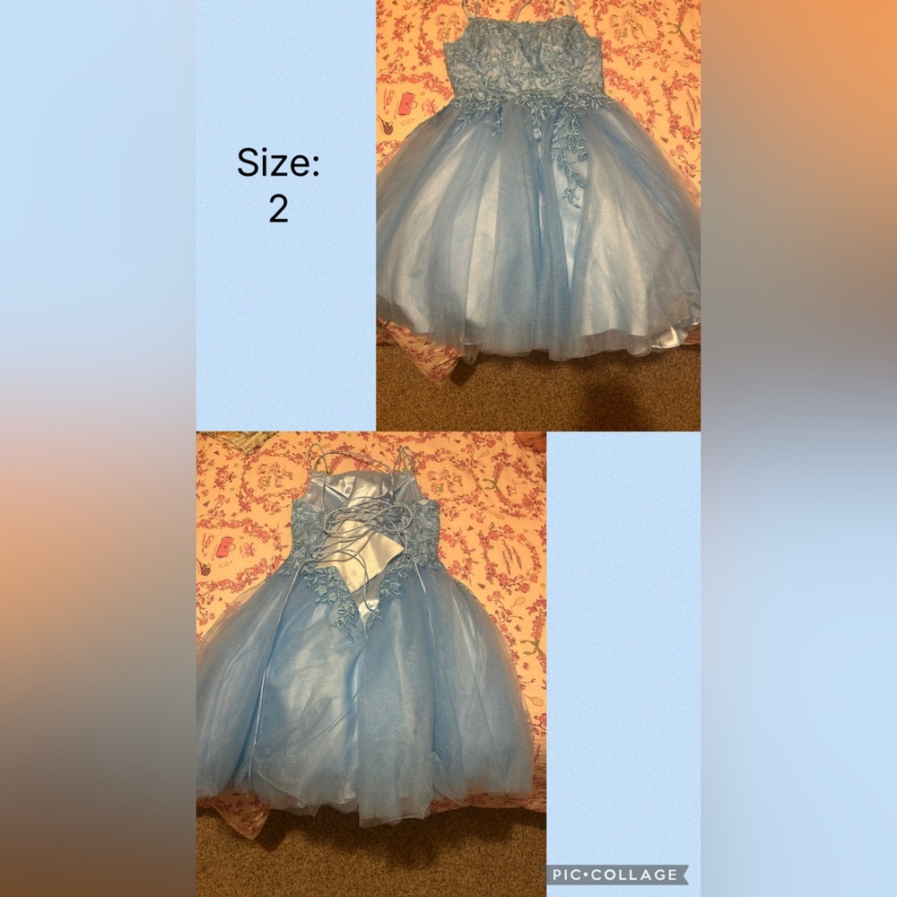 Elegant Blue Homecoming dress